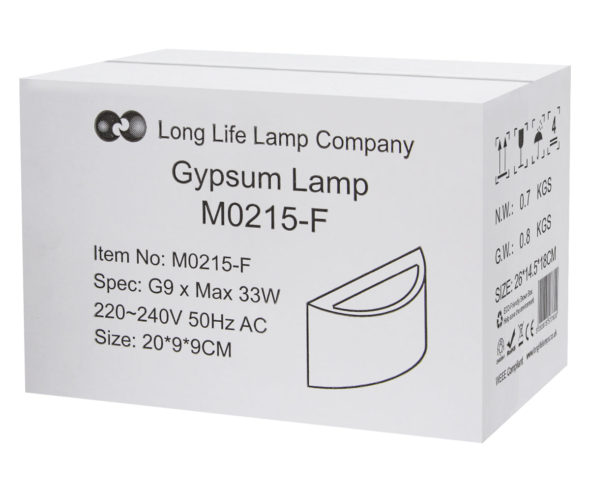 Modern Up Down Gypsum Ceramic Wall Light with G9 LED 5W WW