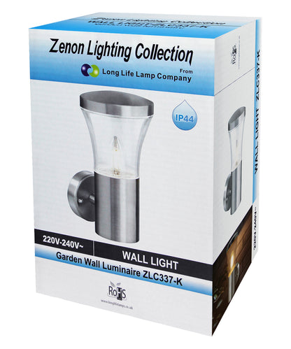 Modern LED Single Outdoor Wall Light Stainless Steel  with 5W LED Candle WW