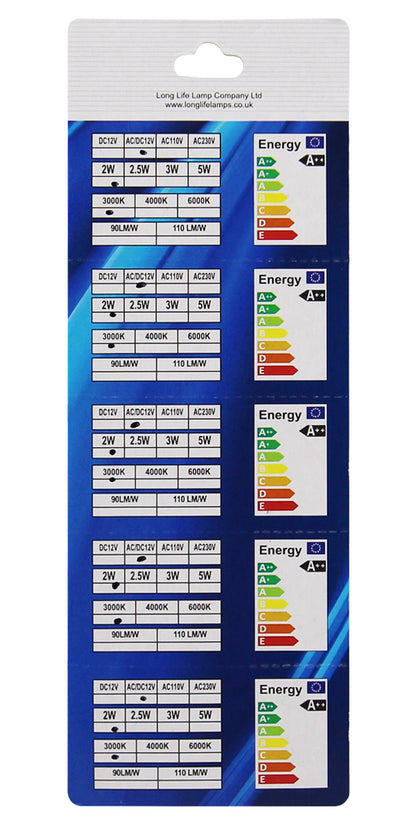 G4 LED Bulb 2W 12V Warm White 20W Halogen Equivalent Frosted - Free delivery on all orders