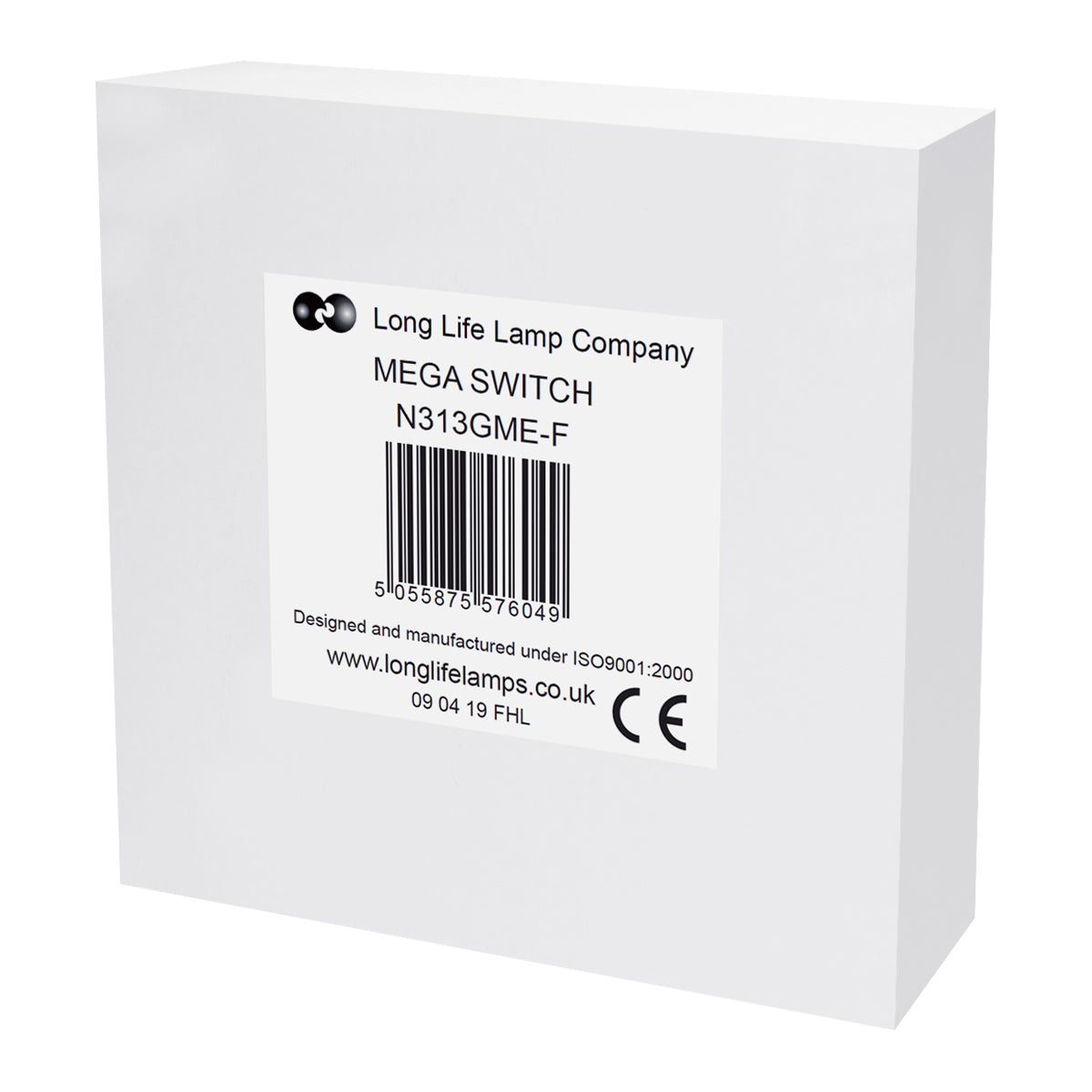 1 Gang Intermediate Single Light Switch Black Nickel Screwless Plate