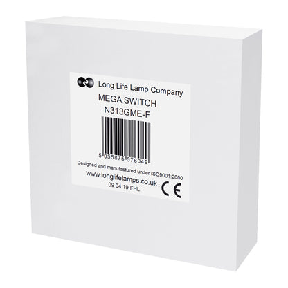 1 Gang Intermediate Single Light Switch Black Nickel Screwless Plate