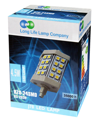 4.5w Warm White 3000K J78 R7s SMD LED Light Replacement For Halogen J78