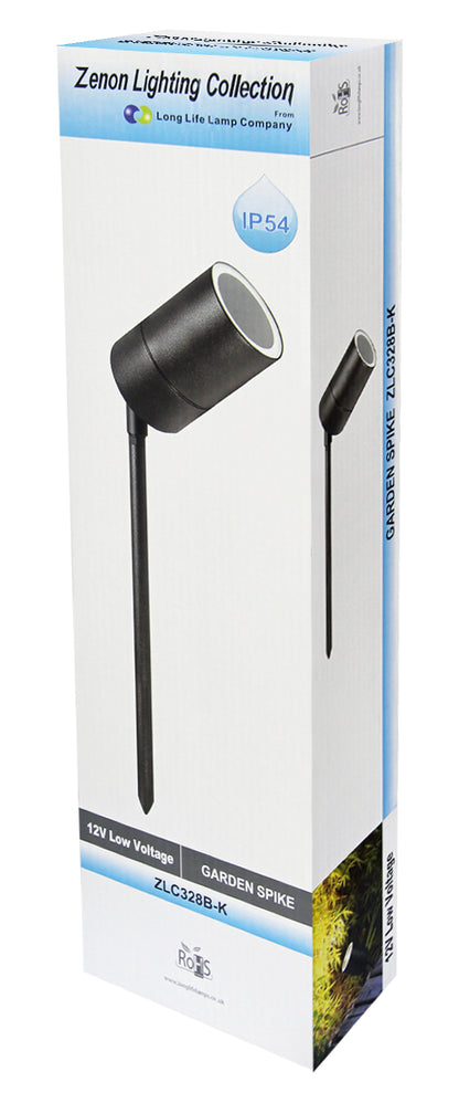 Outdoor Garden Black Stainless Steel 12v MR16 Low Voltage Spike Light ZLC328B - Free delivery on all orders
