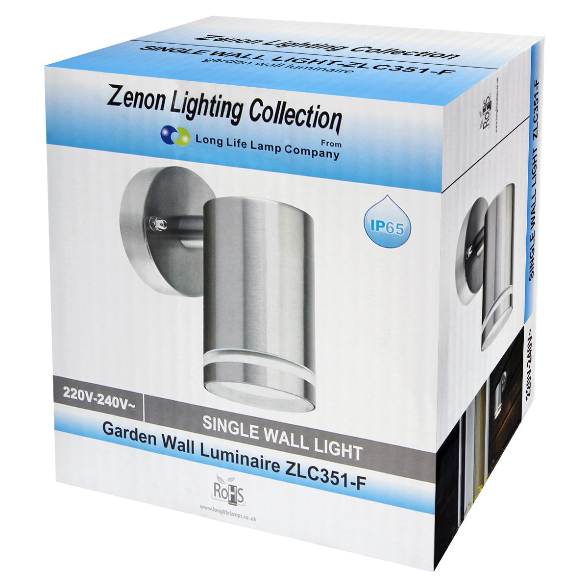 Single Outdoor Wall Light Stainless Steel Garden Light