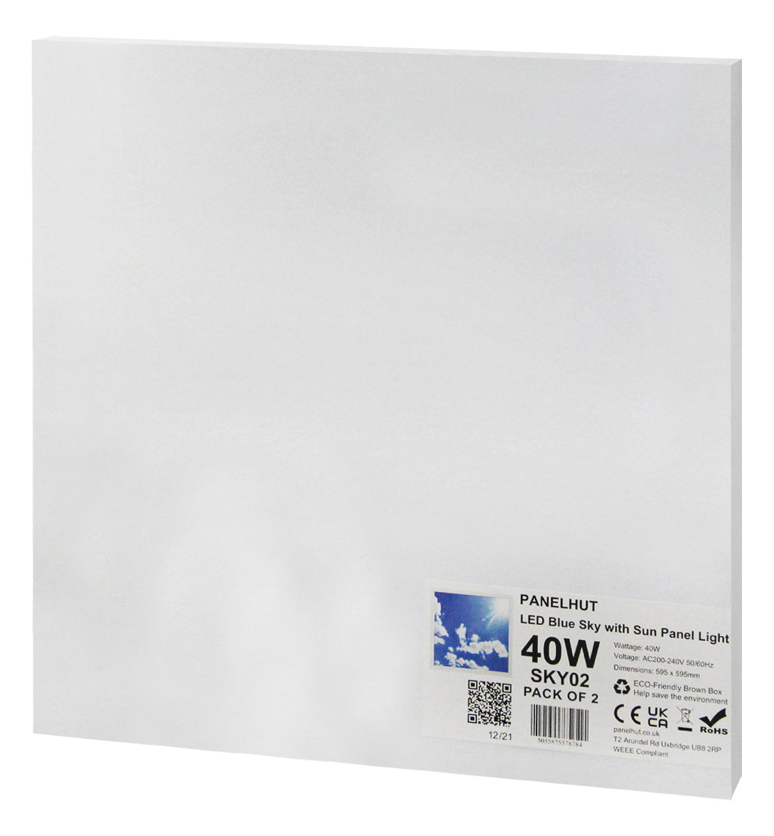 40w Sky with Sun LED Ceiling Panel 600 X 600 Cloud Scene Recessed Light With Transformer