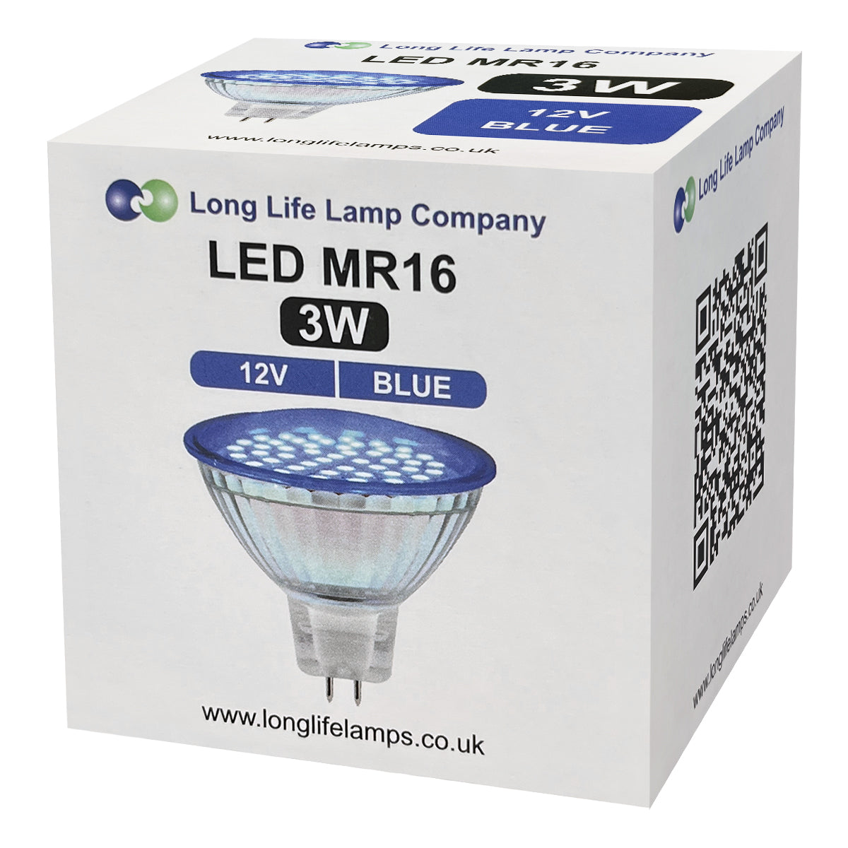 3w MR16 LED Blue Low Voltage Spot light Bulb 12V