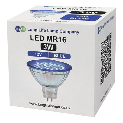 3w MR16 LED Blue Low Voltage Spot light Bulb 12V