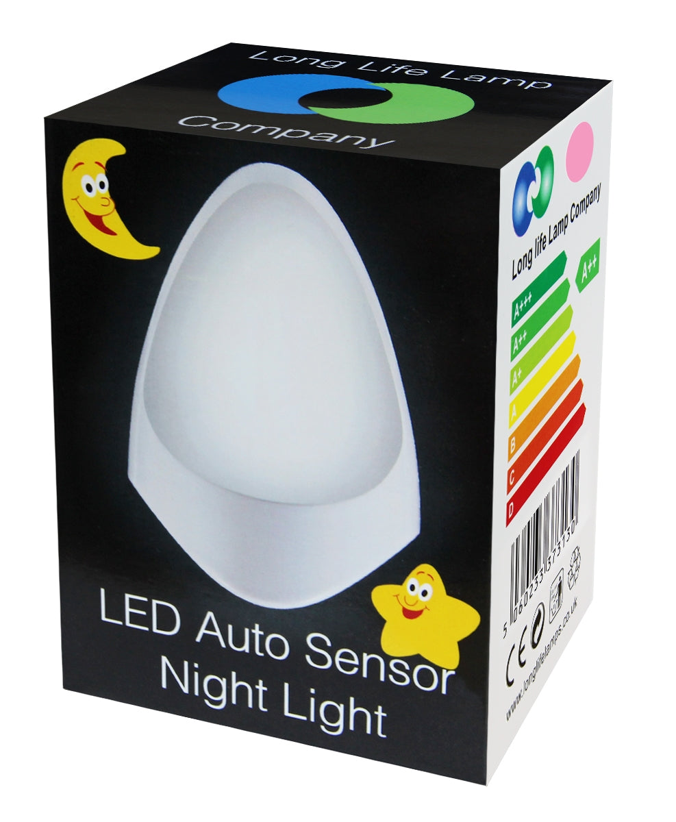 Automatic Pink LED Night Light Plug In Energy Saving Dusk 2 Dawn - Free delivery on all orders