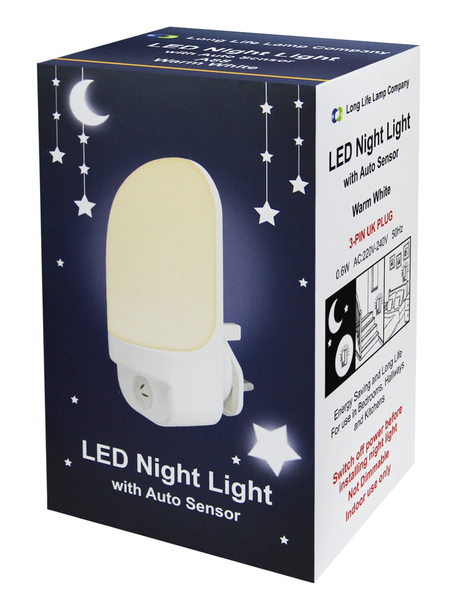 LED Night Light Dusk To Dawn Auto Sensor Warm White A88 - Free delivery on all orders