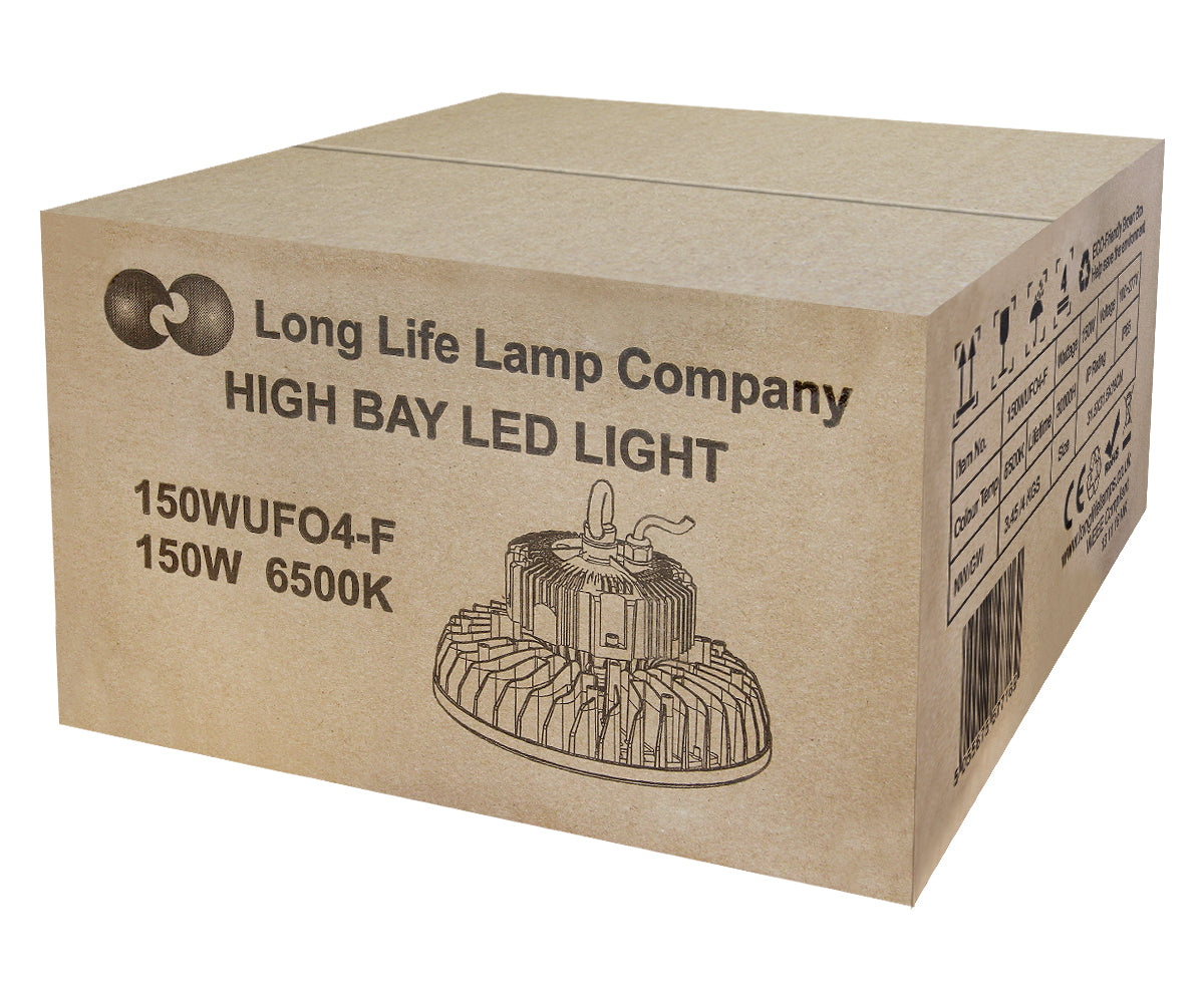 150w LED High Bay UFO Light IP65 for Warehouse Workshops Canopy - Free delivery on all orders