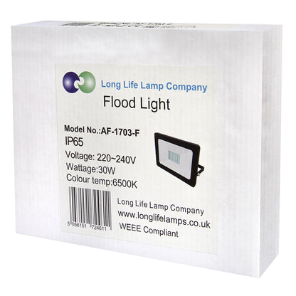 30w LED Floodlight IP65 Waterproof Cool White