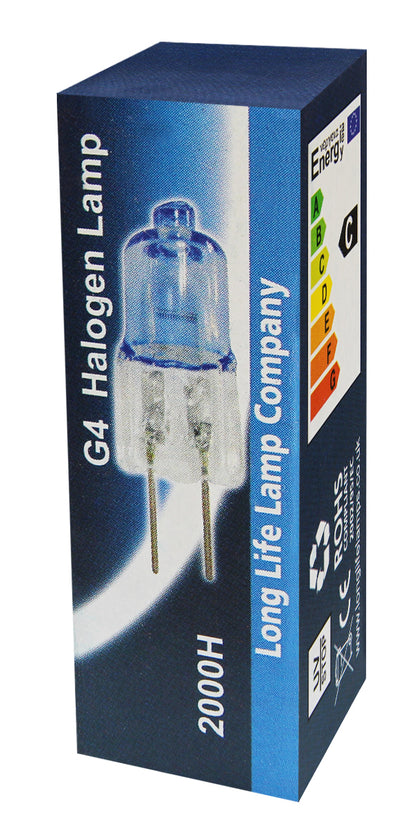 G4 Halogen Blue Glass Warm White 5W clear