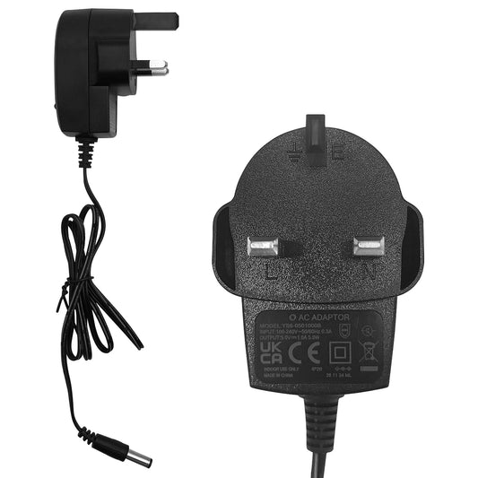 Replacement 5V 1A AC Adaptor Mains Charger for Rechargeable Flood Lights Torch Battery