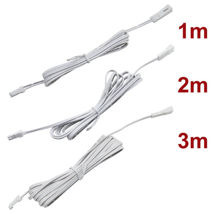 1m 2m 3m Extension Lead for LED Under Cabinet Lights - Energy Light Bulbs - Free delivery on all orders
