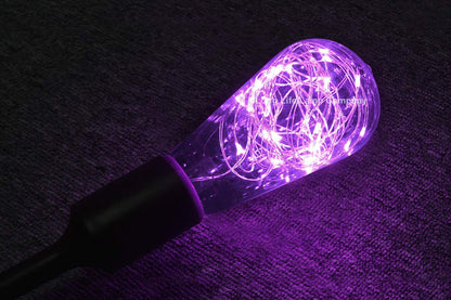 1w E27 ST58 LED Purple Fairy String Filament Light Bulb - Energy Light Bulbs - Free delivery on all orders