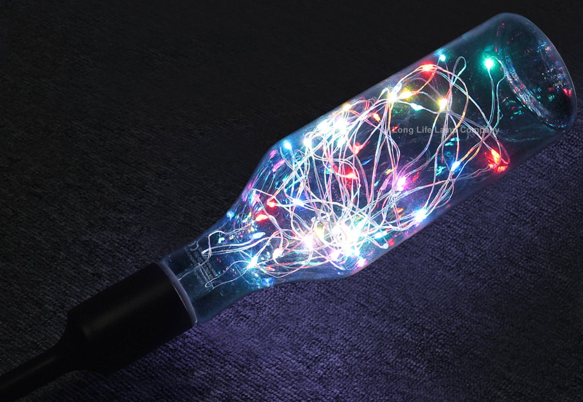 1w Glass LED Bottle RGB Fairy String Decorative Filament Light Bulb E27 Edison Screw - Energy Light Bulbs - Free delivery on all orders