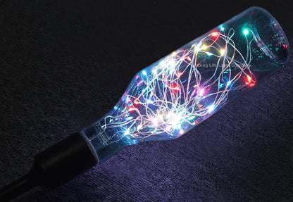 1w Glass LED Bottle RGB Fairy String Decorative Filament Light Bulb E27 Edison Screw - Energy Light Bulbs - Free delivery on all orders