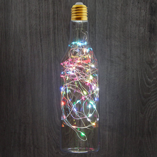 1w Glass LED Bottle RGB Fairy String Decorative Filament Light Bulb E27 Edison Screw - Energy Light Bulbs - Free delivery on all orders