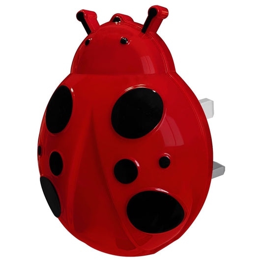 1W LED Night Light with Auto Sensor Red Ladybug Plug In Dusk to Dawn - Energy Light Bulbs - Free delivery on all orders