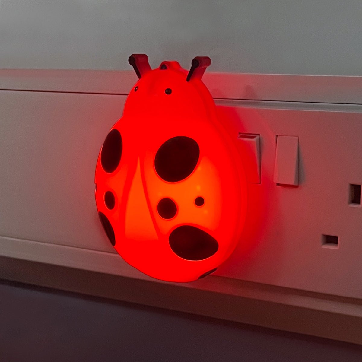 1W LED Night Light with Auto Sensor Red Ladybug Plug In Dusk to Dawn - Energy Light Bulbs - Free delivery on all orders