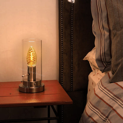 1w LED Twisted Candle E14 Vintage Light Bulb Smoke Glass - Energy Light Bulbs - Free delivery on all orders