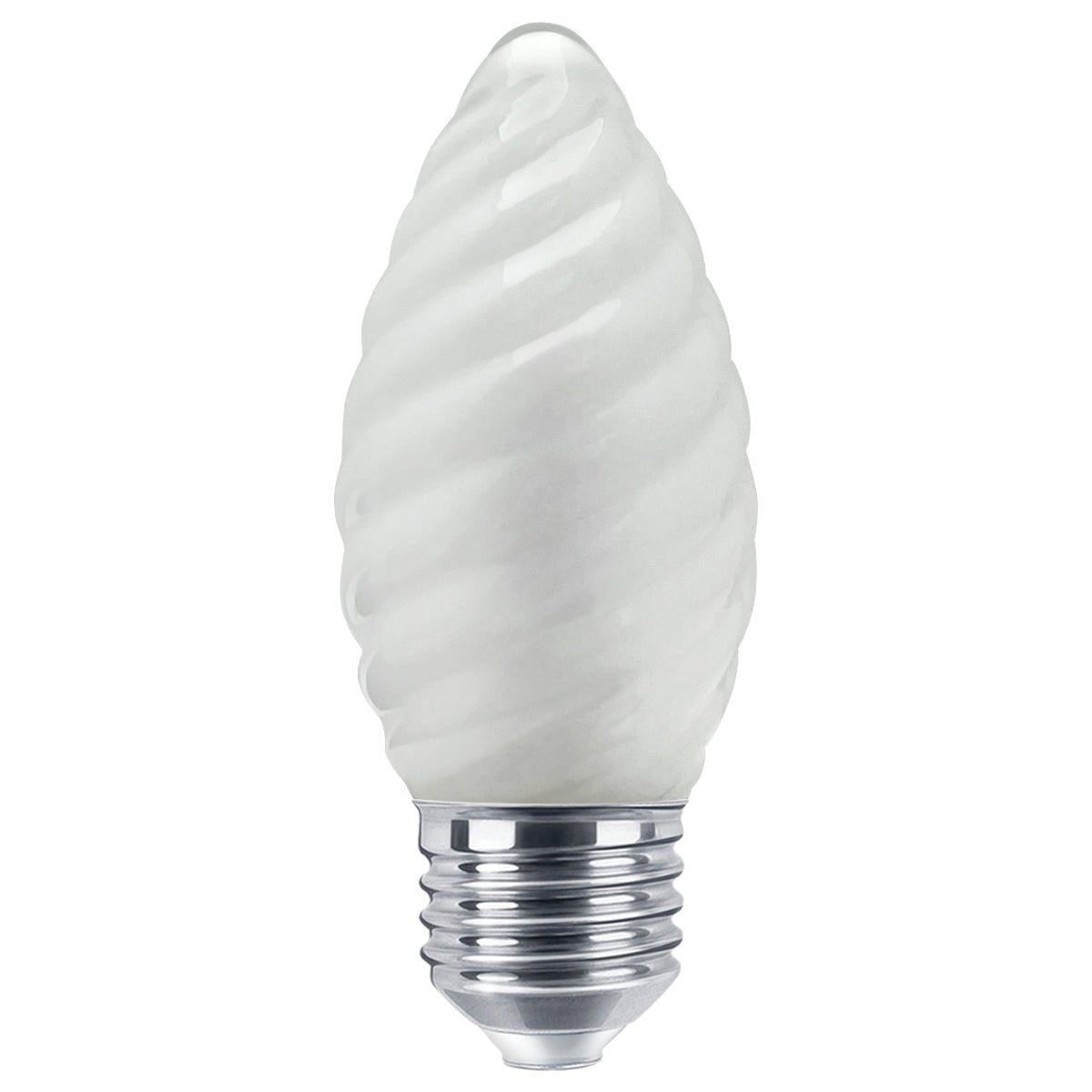 1W LED Twisted Opal Glass Flicker Flame Candle Light Bulb E27 2 Pack or 4 Pack