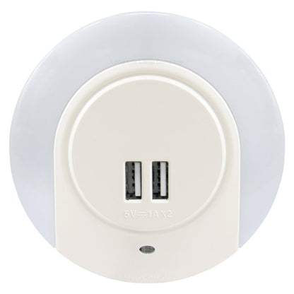 1w Pink LED Night Light 2 USB Ports Automatic Sensor Dusk To Dawn A78B - Energy Light Bulbs - Free delivery on all orders