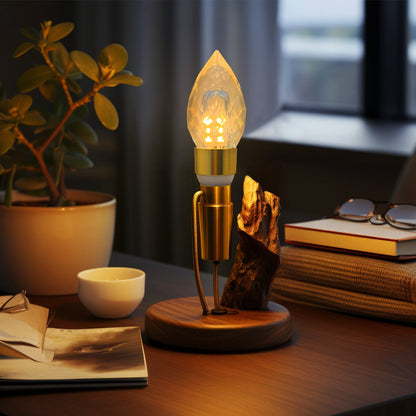 2 Pack 2W LED Crystal Candle Bulb 3000K Warm White E14 - Energy Light Bulbs - Free delivery on all orders