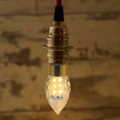 2 Pack 5W LED Crystal Candle Bulb Dimmable 3000K Warm White E14 - Energy Light Bulbs - Free delivery on all orders
