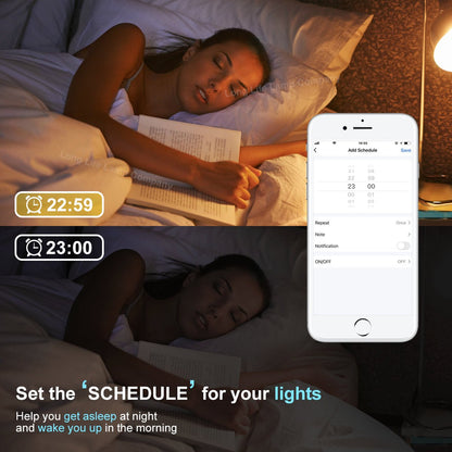 2 Pack Wifi 5W GU10 LED Smart Light Bulb Warm White to Cool White Alexa Google Controlled by Smartphone - Energy Light Bulbs - Free delivery on all orders