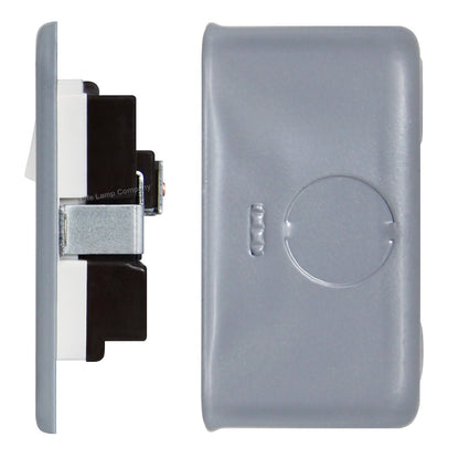 2 X 13 Amp Metal Clad Socket 2 Gang Switched Socket Outlet - Energy Light Bulbs - Free delivery on all orders
