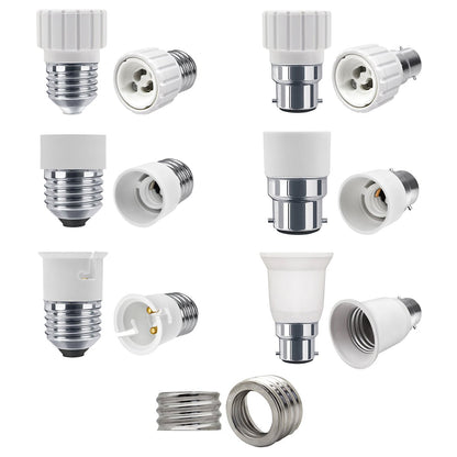 2 x Light Bulb Socket Adaptor Base Converter Extender Holder BC ES SES GU10 E40 - Energy Light Bulbs - Free delivery on all orders