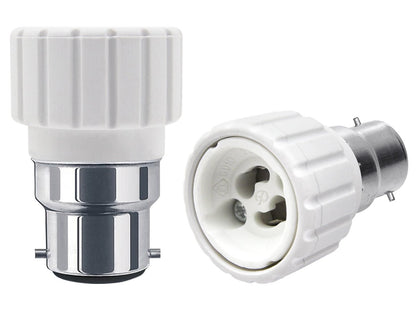 2 x Light Bulb Socket Adaptor Base Converter Extender Holder BC ES SES GU10 E40 - Energy Light Bulbs - Free delivery on all orders