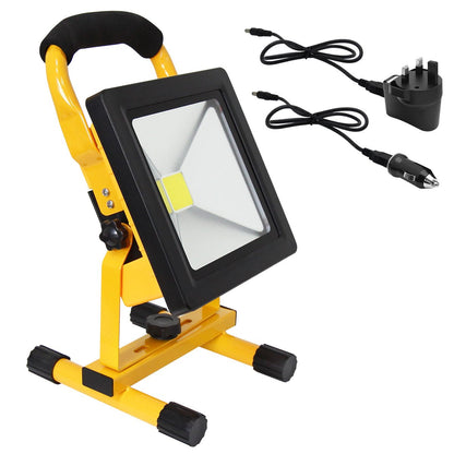 20W Cordless Rechargeable LED Work Light IP65 Slim Hand Torch - Energy Light Bulbs - Free delivery on all orders