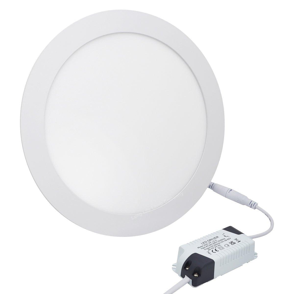 20W LED Back Lit Round Recessed Ceiling Panel Light Cool White 6500k 20WR65K - Energy Light Bulbs - Free delivery on all orders