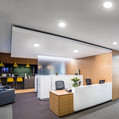 20W LED Back Lit Round Recessed Ceiling Panel Light Cool White 6500k 20WR65K - Energy Light Bulbs - Free delivery on all orders