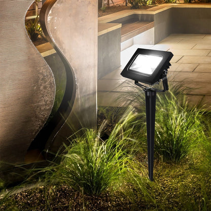 20w LED Ground Mount Flood light Spike Cool White 450mm Long Stake - Energy Light Bulbs - Free delivery on all orders