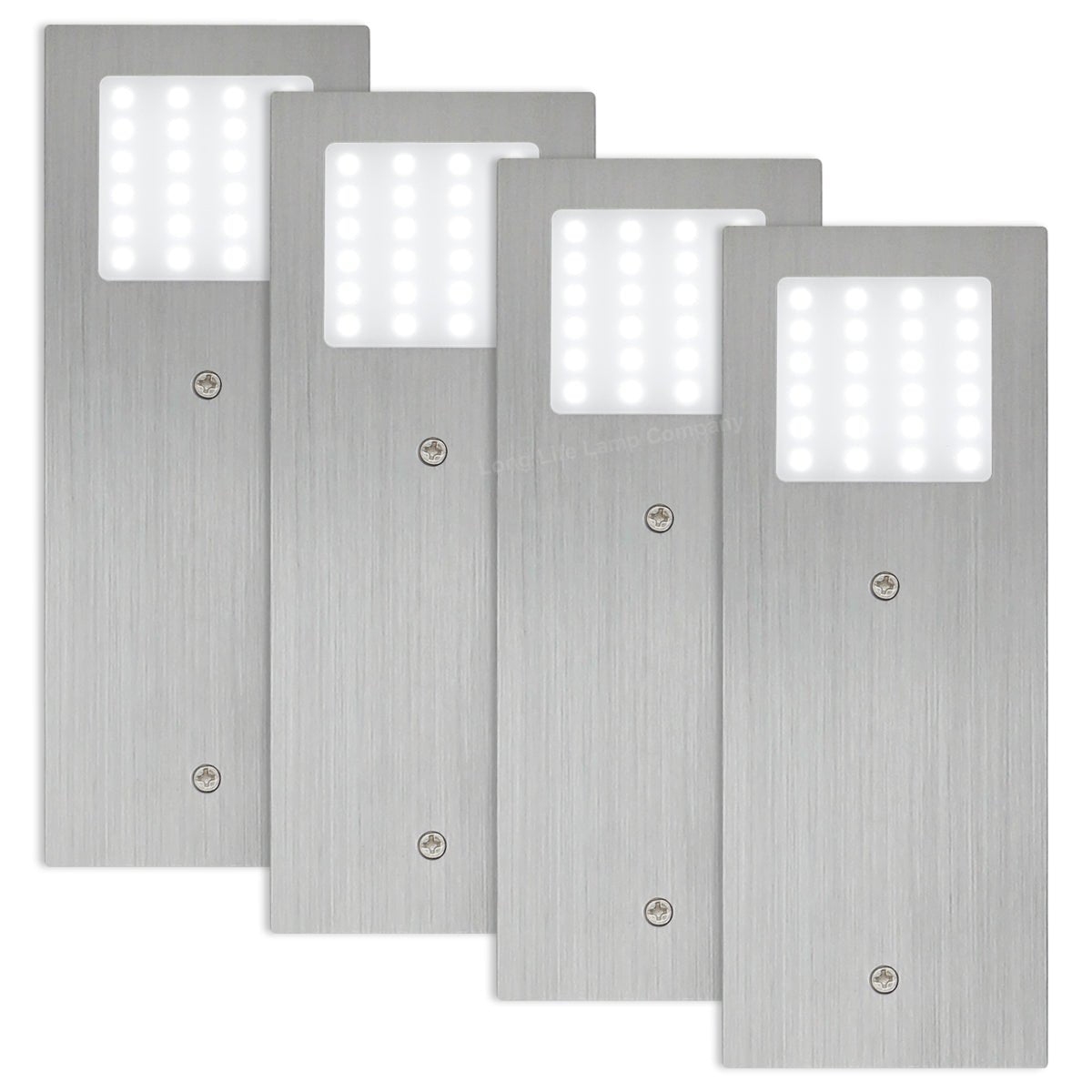 20w LED Under Cabinet Kitchen Lights Slim Rectangular Cool White 6500k Kit of 4 - Energy Light Bulbs - Free delivery on all orders