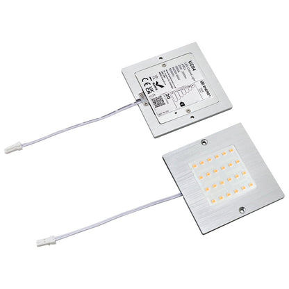 20W LED Under Cabinet Kitchen Lights Slim SQUARE Warm White 3000K Kit Of 4 - Energy Light Bulbs - Free delivery on all orders