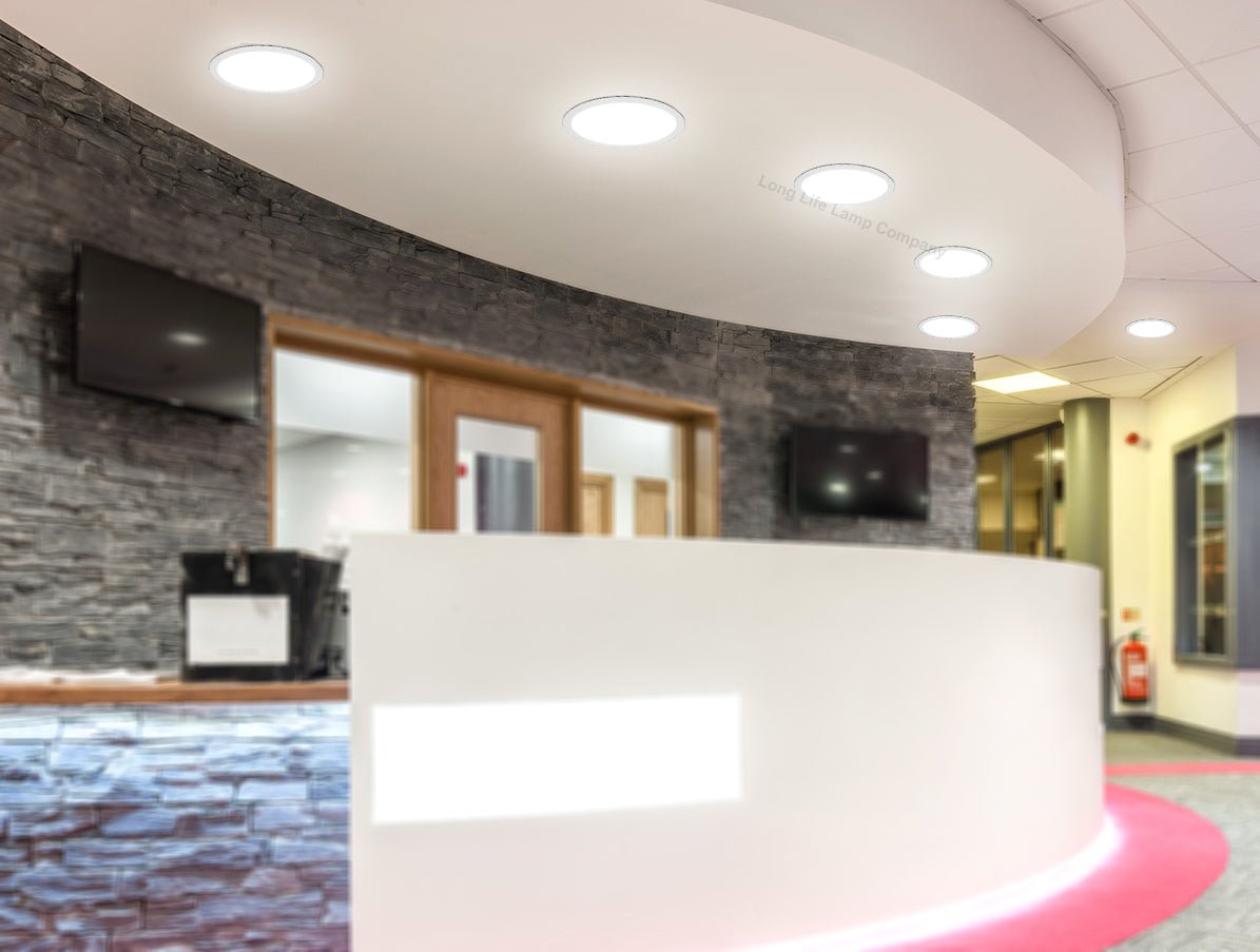 24w LED Round Recessed Ceiling Panel Light Ultra Slim Cool White - Energy Light Bulbs - Free delivery on all orders