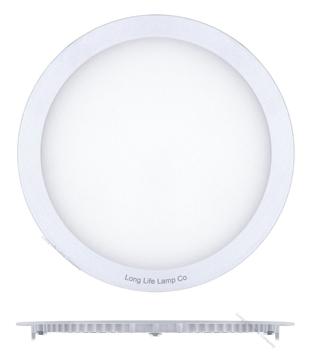 24w LED Round Recessed Ceiling Panel Light Ultra Slim Cool White - Energy Light Bulbs - Free delivery on all orders