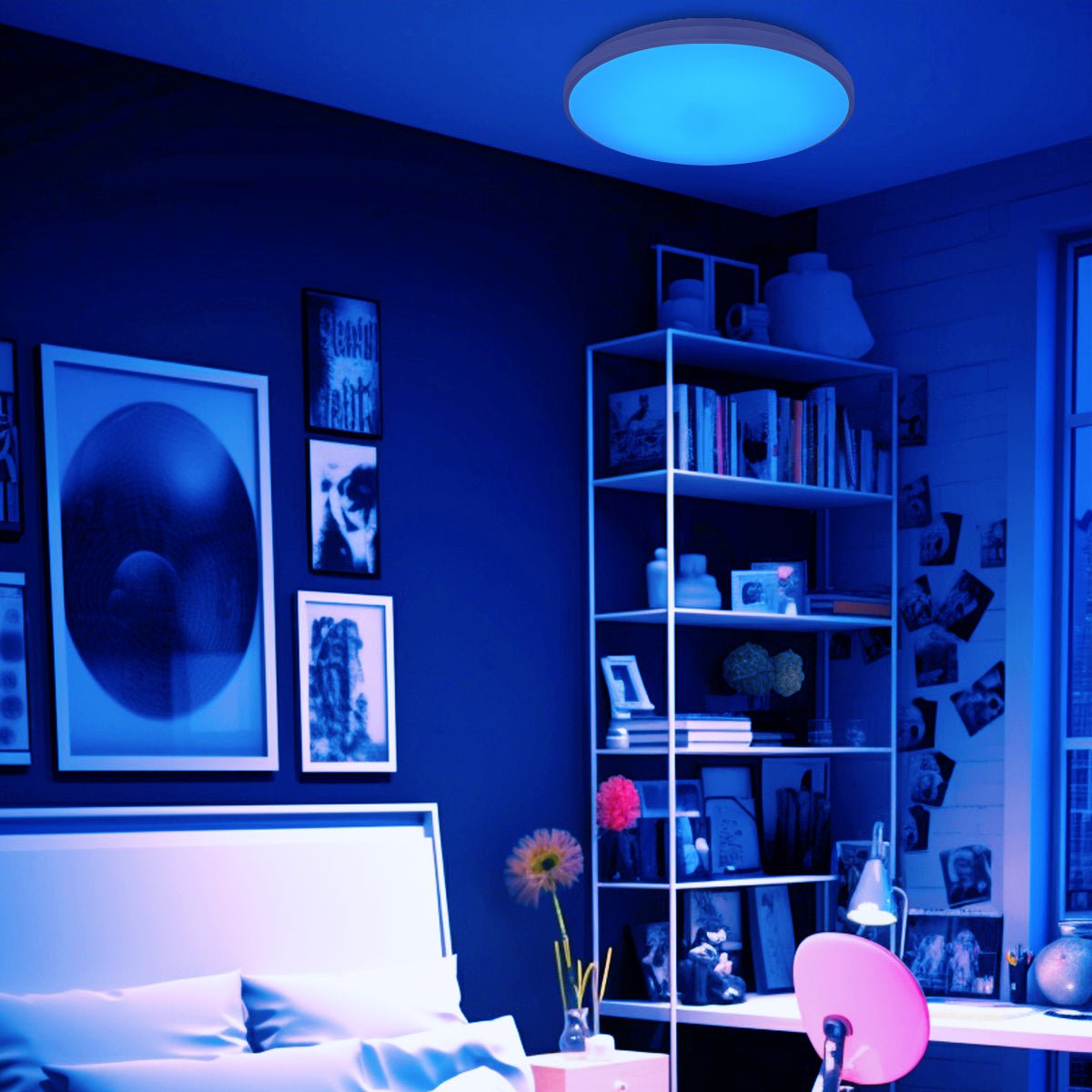 24W LED WiFi Ceiling Light with RGB App Control and Remote Smart Colour Changing - Energy Light Bulbs - Free delivery on all orders