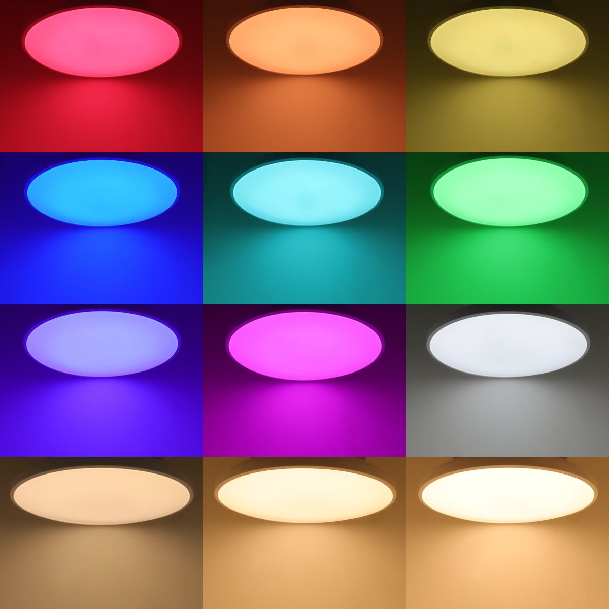 24W LED WiFi Ceiling Light with RGB App Control and Remote Smart Colour Changing - Energy Light Bulbs - Free delivery on all orders