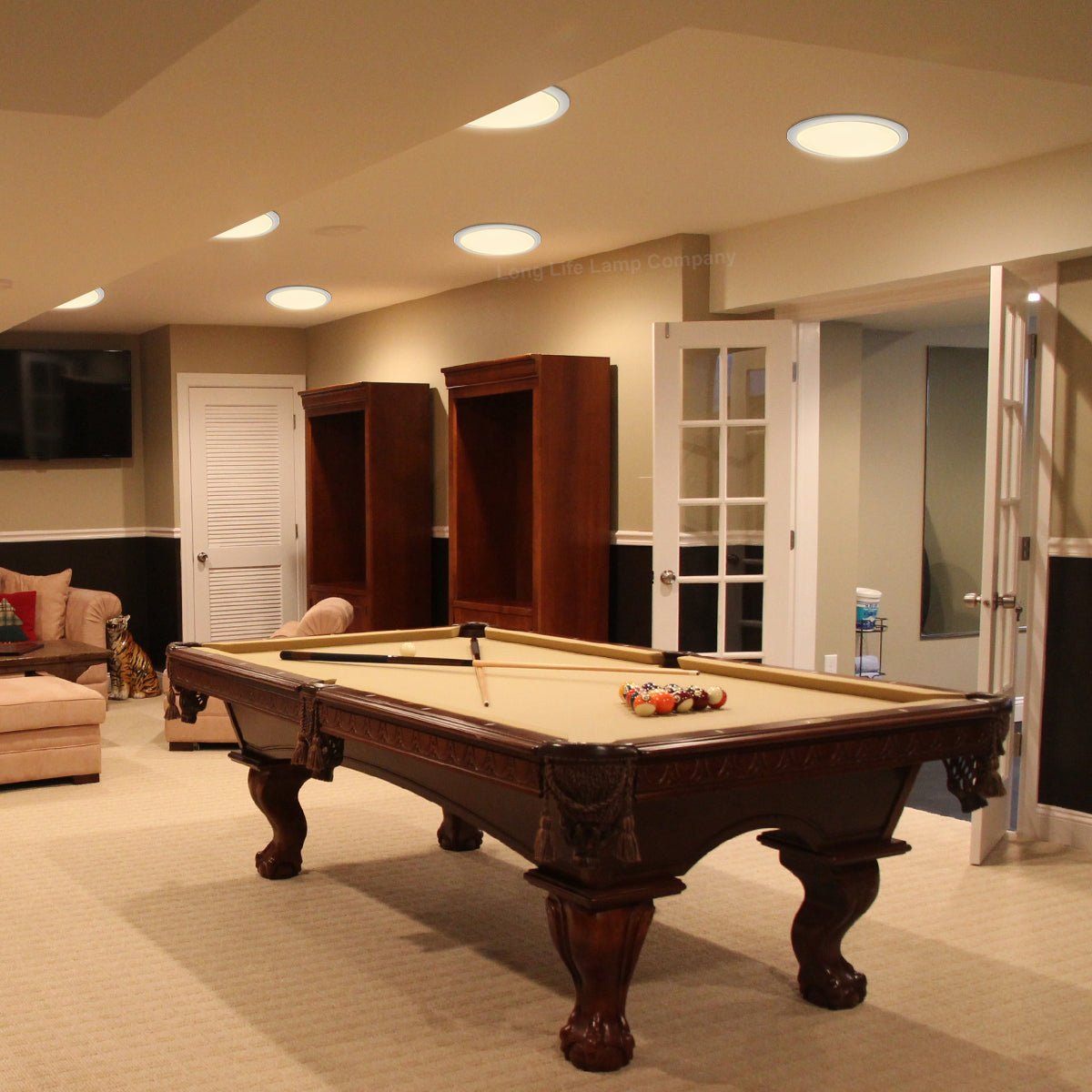 24w Round LED Ceiling Light Recessed Panel Flat Warm White - Energy Light Bulbs - Free delivery on all orders