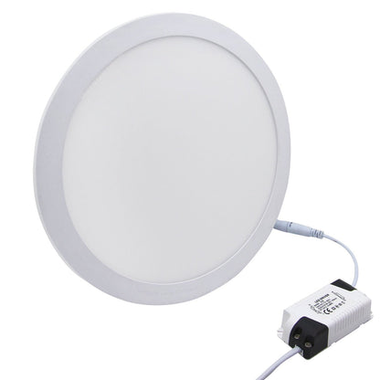 24w Round LED Ceiling Light Recessed Panel Flat Warm White - Energy Light Bulbs - Free delivery on all orders