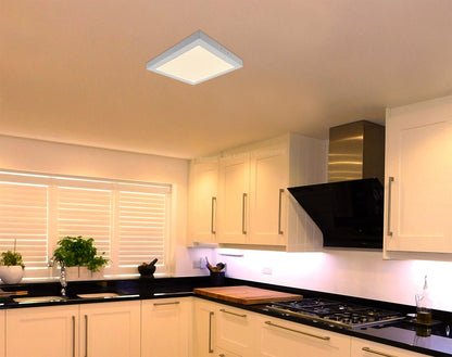 24w Square LED Ceiling Light Surface Mount Warm White - Energy Light Bulbs - Free delivery on all orders