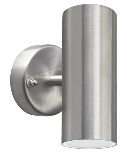 8w Modern Outdoor LED Stainless Steel Double Wall Light Cool White ZLC312