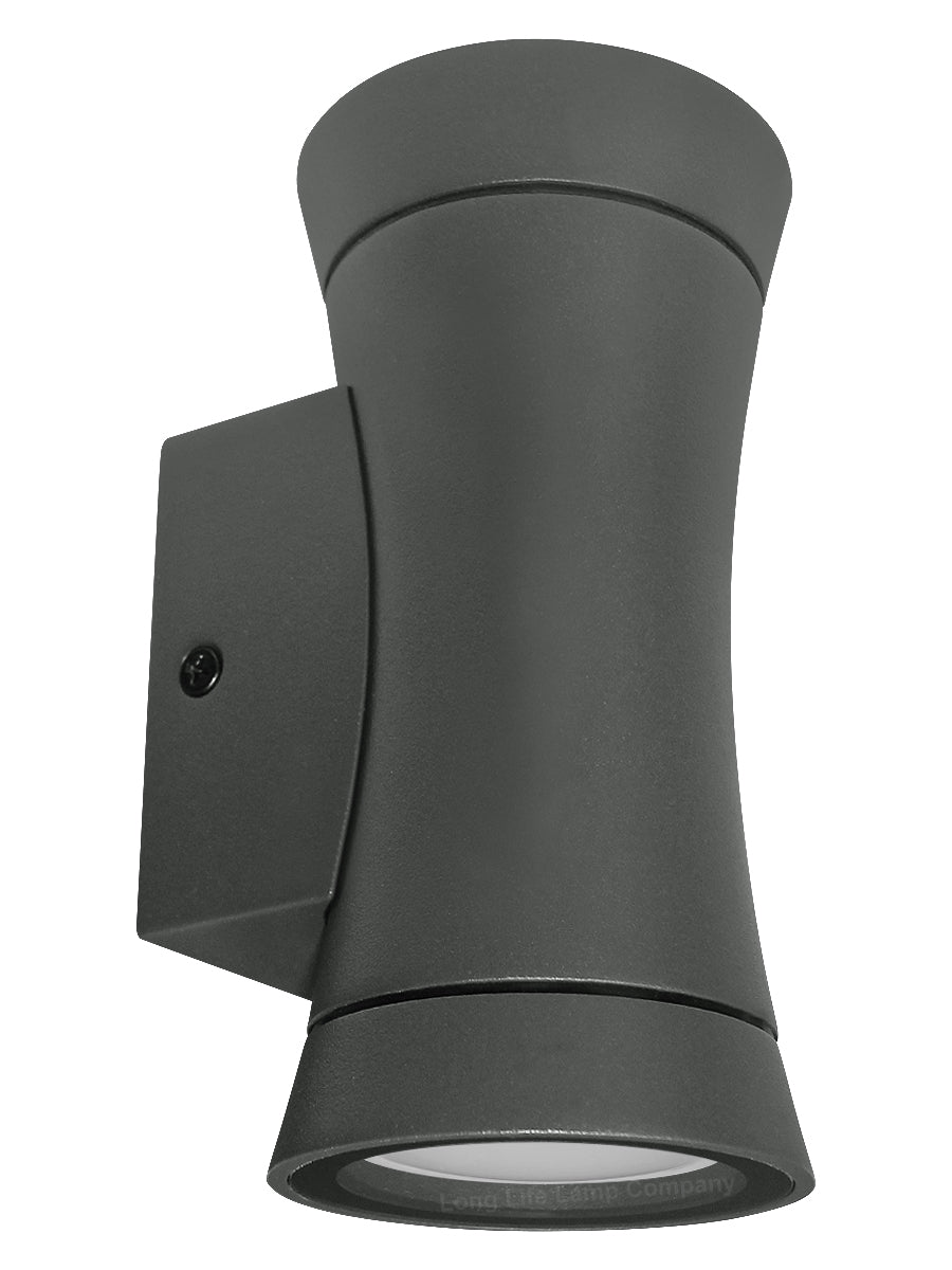 Black Outdoor Double Wall Light Cone Shape ZLC313