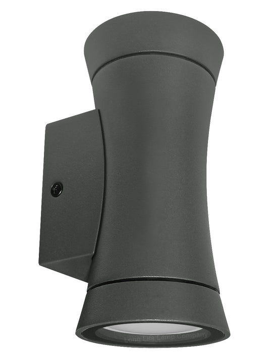 Black Outdoor Double Wall Light Cone Shape ZLC313