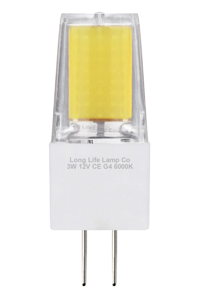 10 Pack G4 LED Bulbs 3W 12V Cool White 30W Halogen Equivalent - Free delivery on all orders